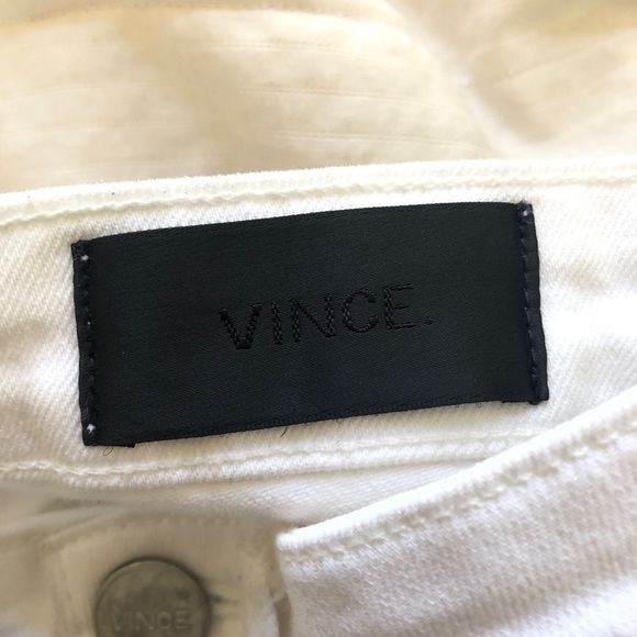 Vince White Cotton Skinny Jeans Pants - Picture 8 of 10